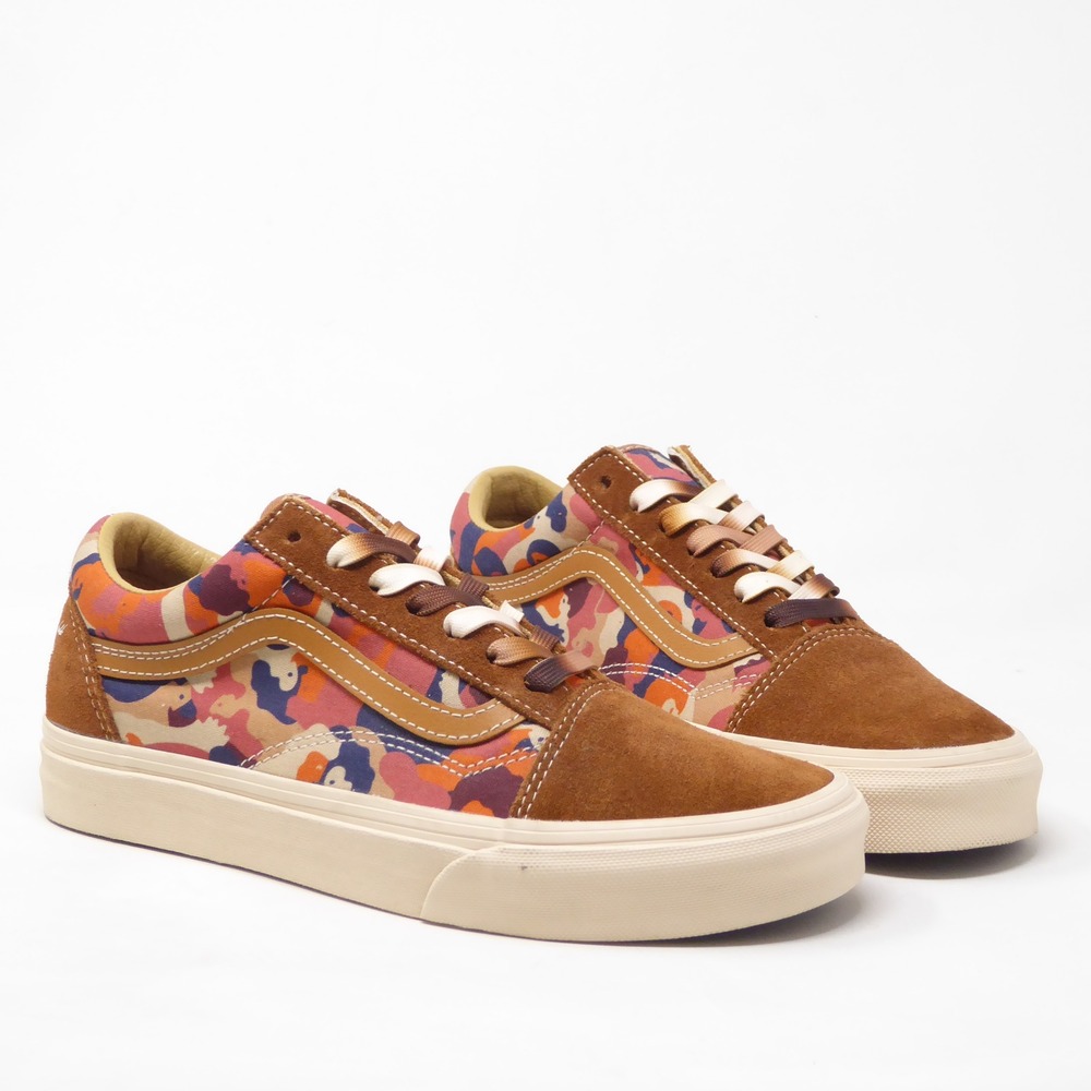 NEW Vans Women Shoes Brown Tyris Winter Off The Wall Gallery Camo Size 7.5 - Picture 2 of 11